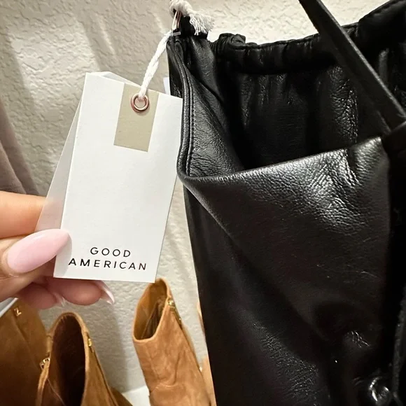 Good American Black Faux Leather Outfit | SOLD OUT in stores! - Picture 7 of 10